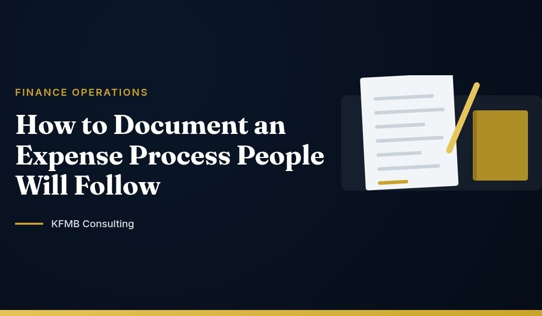 How to Document an Expense Process People Will Follow