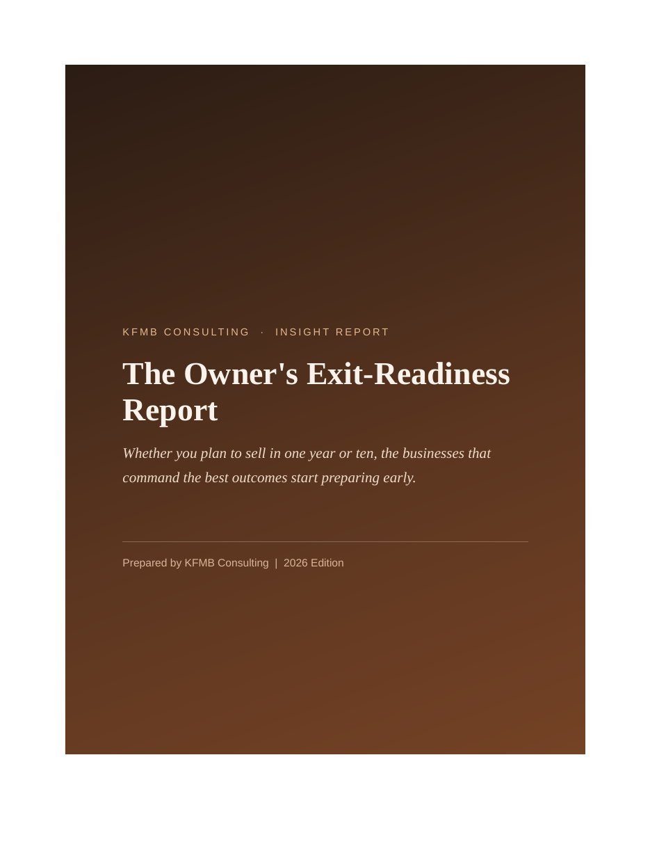Cover of The Owner's Exit-Readiness Report
